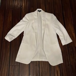 Express White Blazer 3/4 Sleeves